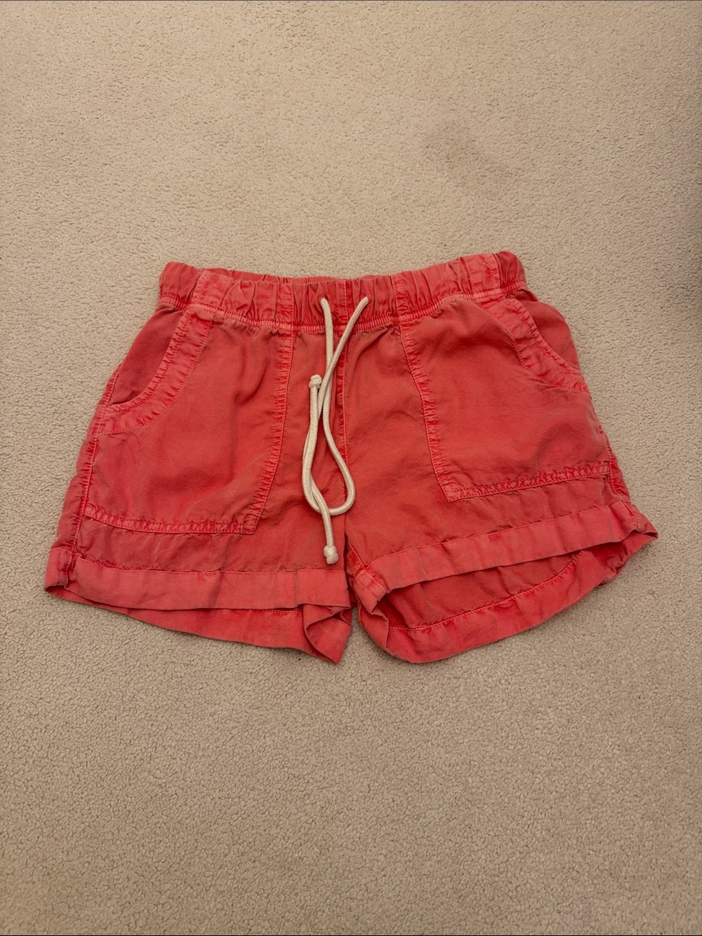 Aerie Coral Drawstring Shorts - size XS